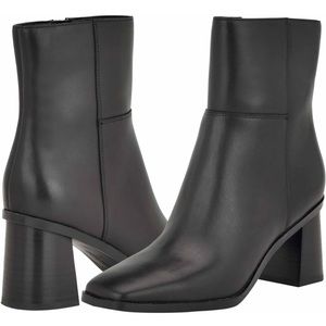 Nine West chunky heel leather boots!